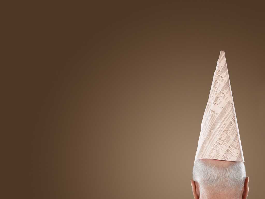 thinkstock dunce cap shame shaming