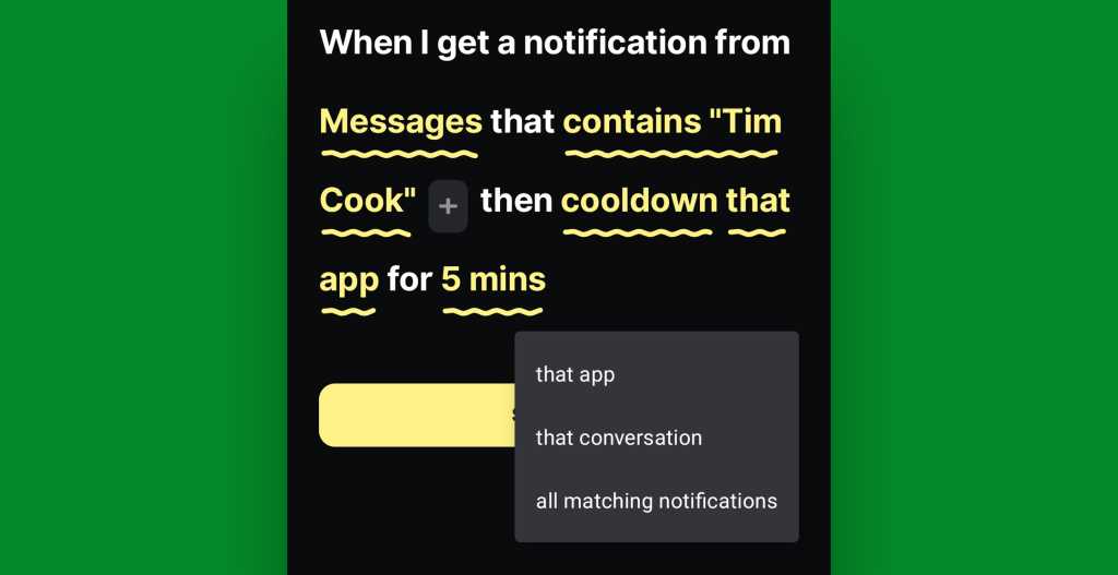 Android 16 notification cooldown — BuzzKill