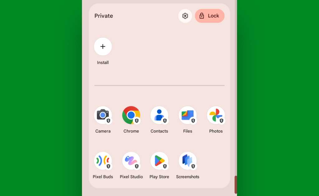 Google Pixel Android 15: Private space