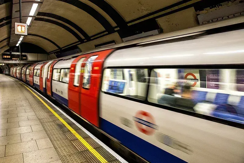 image of the tube in london
